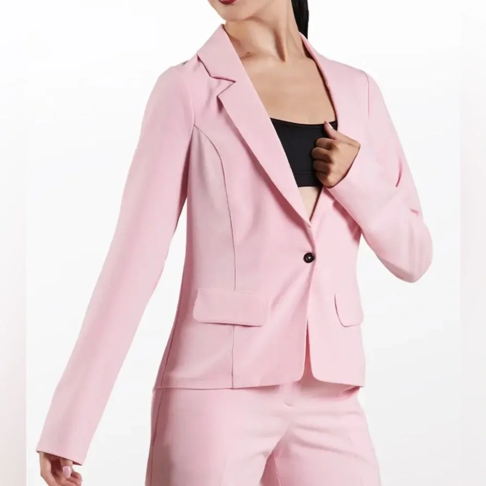 Woven Suit Blazer & Pants Set – Weissman Mixify – Adult Medium Pink